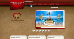Desktop Screenshot of firstbaptistcrystalriver.org