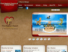 Tablet Screenshot of firstbaptistcrystalriver.org